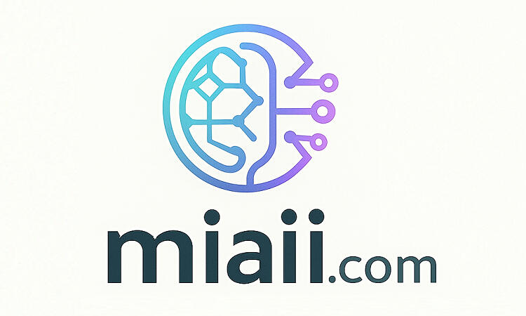 Miaii.com Logo for miaii.com, short and brandable AI domain, ideal for a smart assistant, AI tool, or innovation brand.