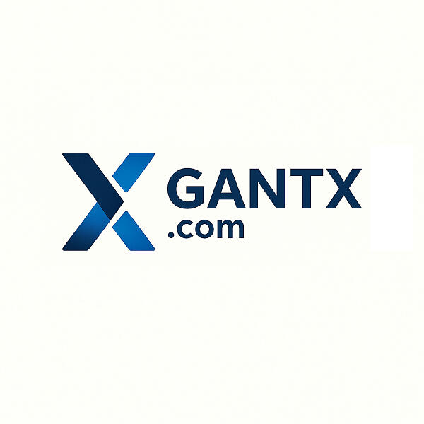 Logo for gantx.com, bold and modern domain. Perfect for tech tools, cybersecurity, or enterprise software.